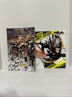 Crayola Art with Edge Batman and Marvel Avengers Age of Ultron Color Books